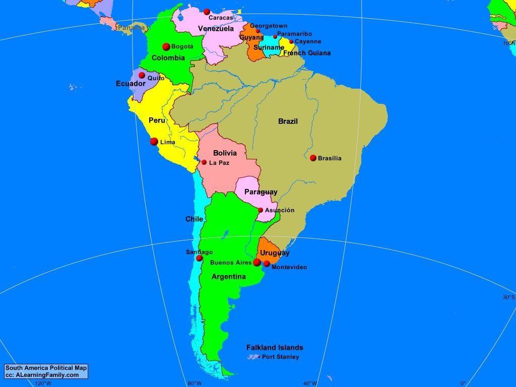 Χάρτης της Λίμα νότια αμερική