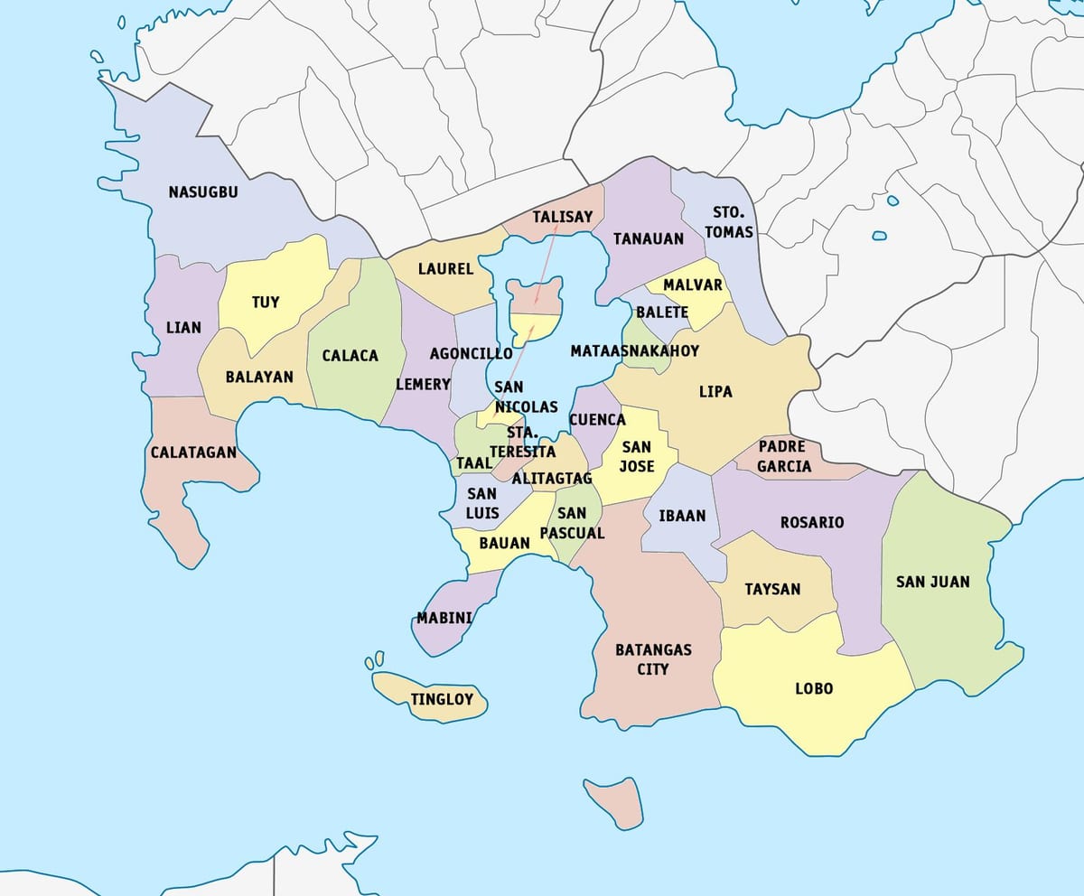 Χάρτης της Λίμα batangas